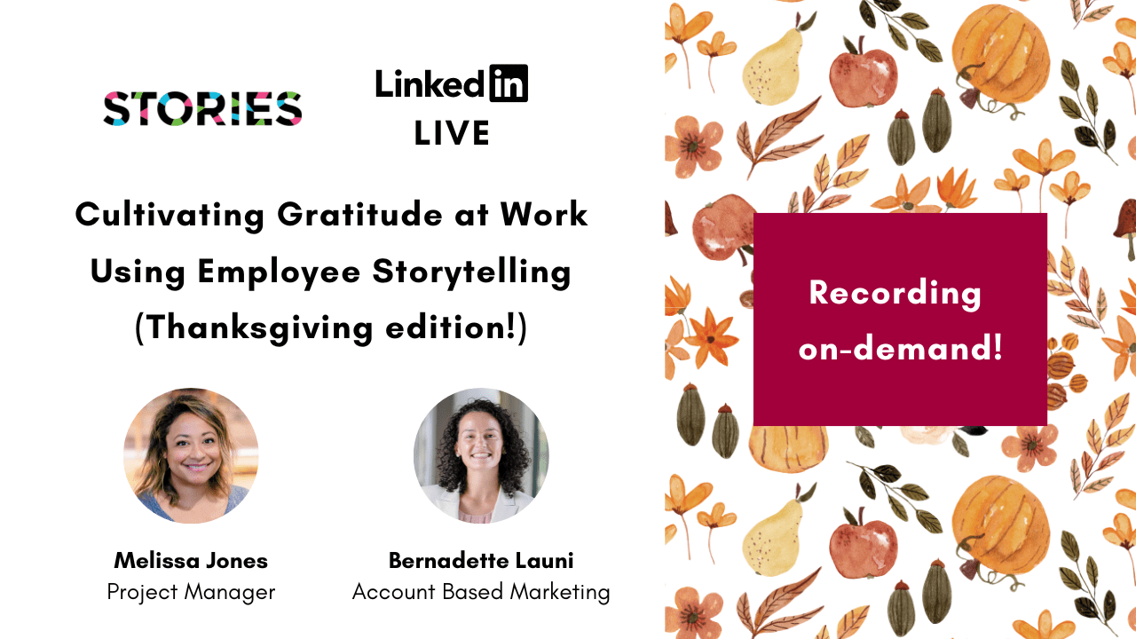 LinkedIn Live Celebrating Gratitude at Work