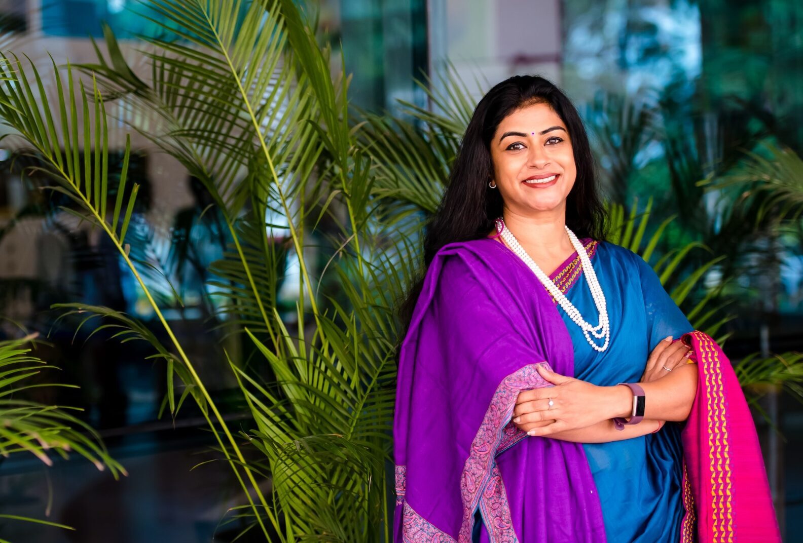 A storyteller photographed as part of a global video services project