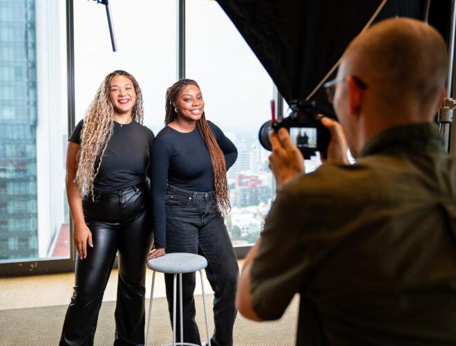 office photoshoot behind the scenes