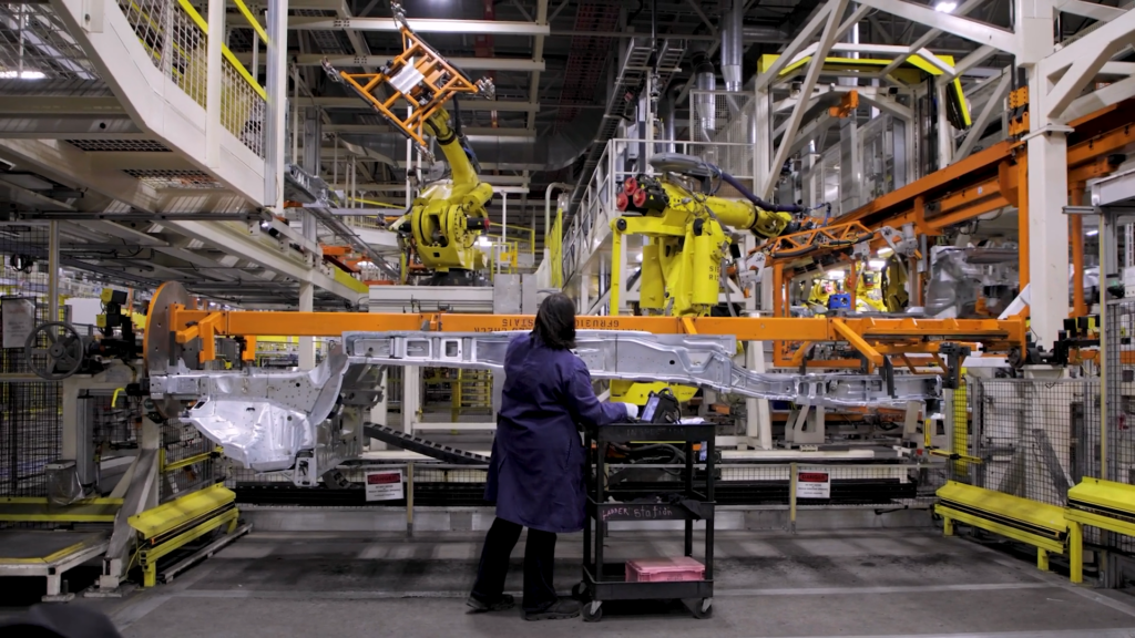 employee photoshoot in manufacturing